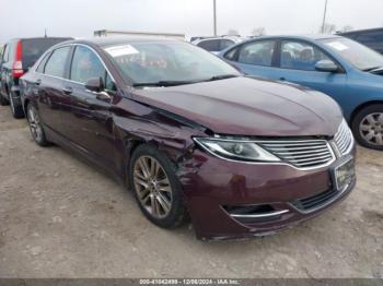  Salvage Lincoln MKZ