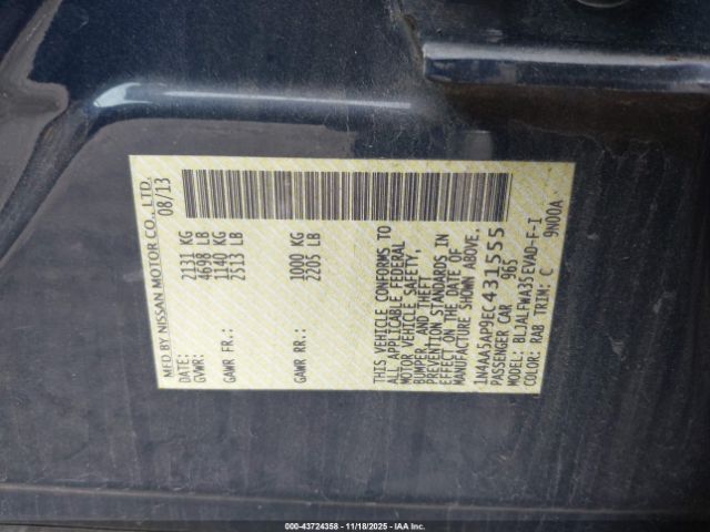 Nissan Maxima 3.5 Sv Image 7