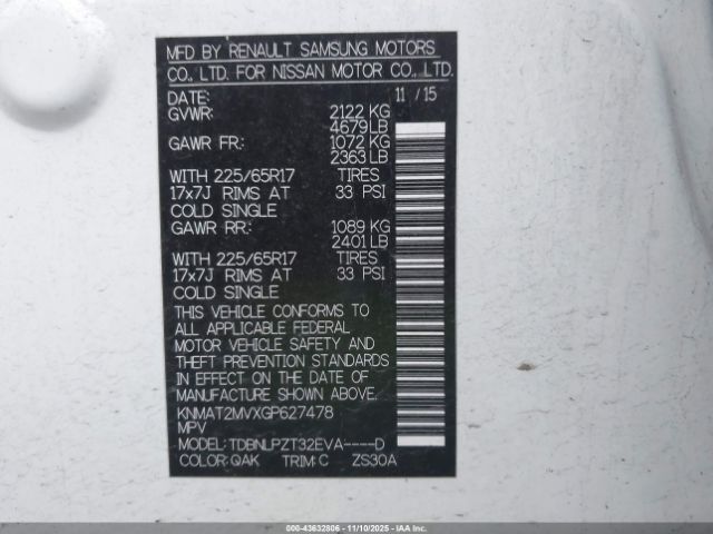 Nissan Rogue S Image 6