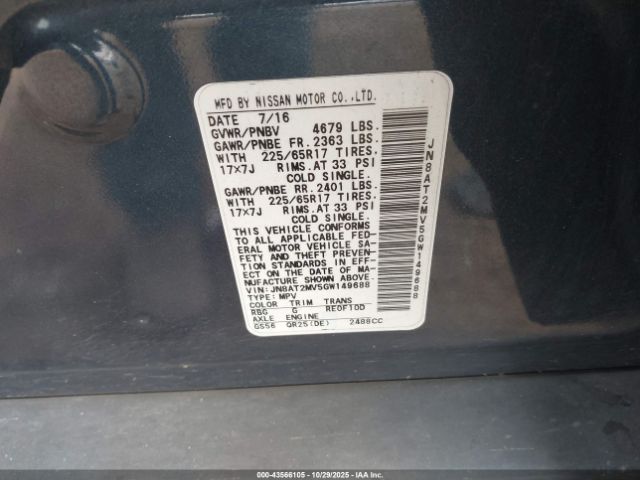 Nissan Rogue S Image 7