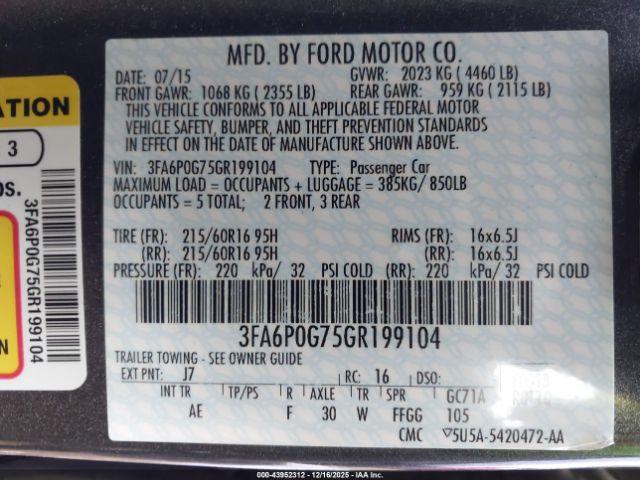 Ford Fusion S Image 6